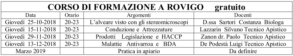 Corso di formazione a Rovigo – Gratuito