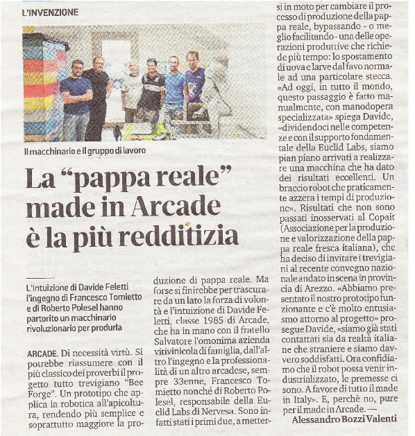 IL ROBOT PER PRODURRE PAPPA REALE