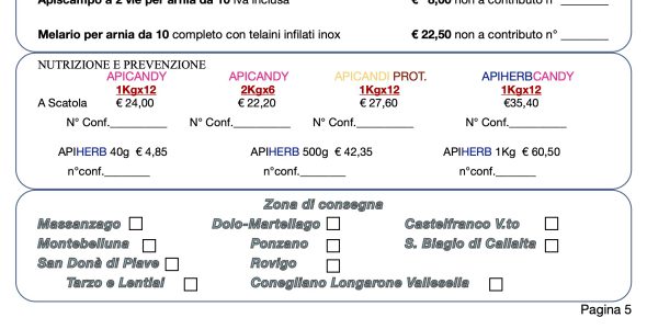 SCHEDA ORDINI SOCI APIMARCA